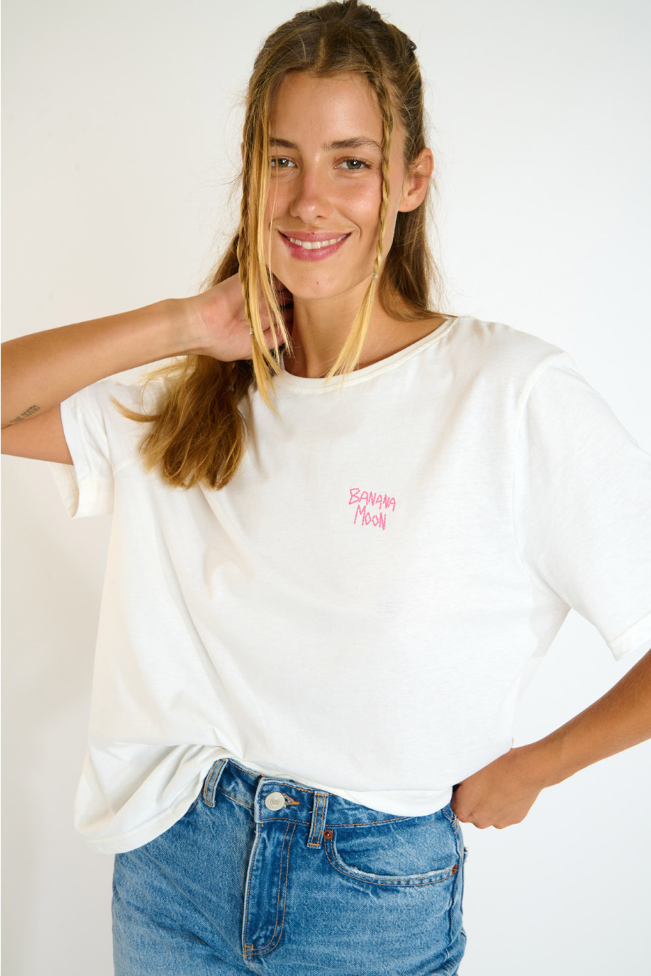 T-shirt a maniche corte écru CRISP URBANA - 4