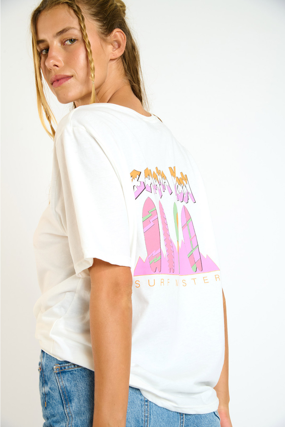 T-shirt a maniche corte écru CRISP URBANA - 5