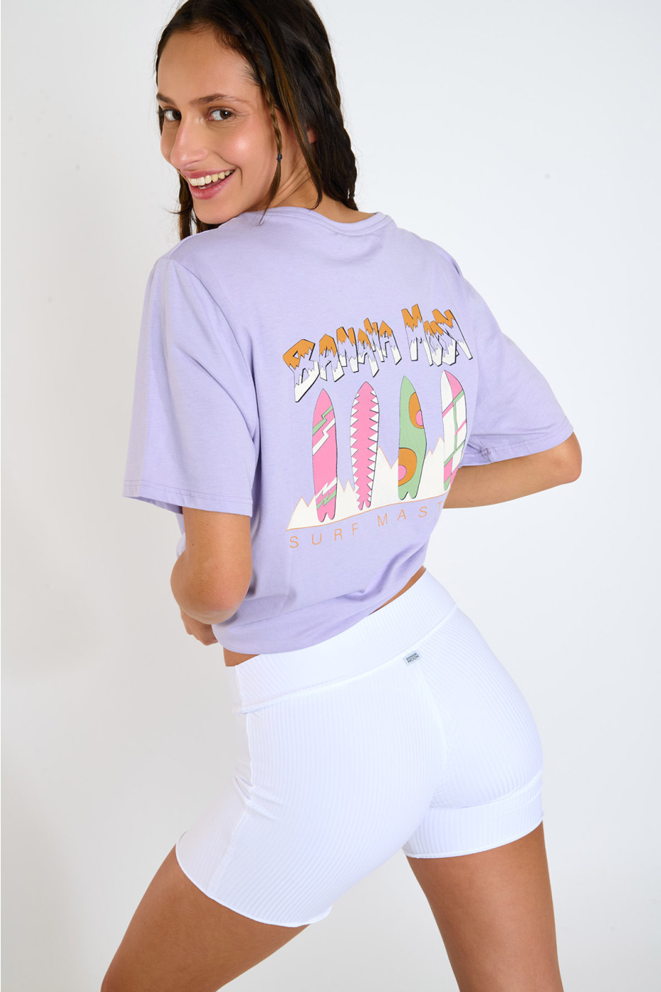 CRISP URBANA Lilac Short Sleeve T-shirt - 1