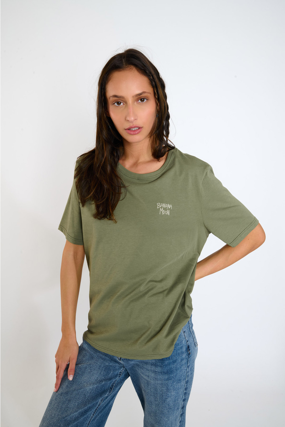 CRISP URBANA Khaki Short Sleeve T-shirt - 4