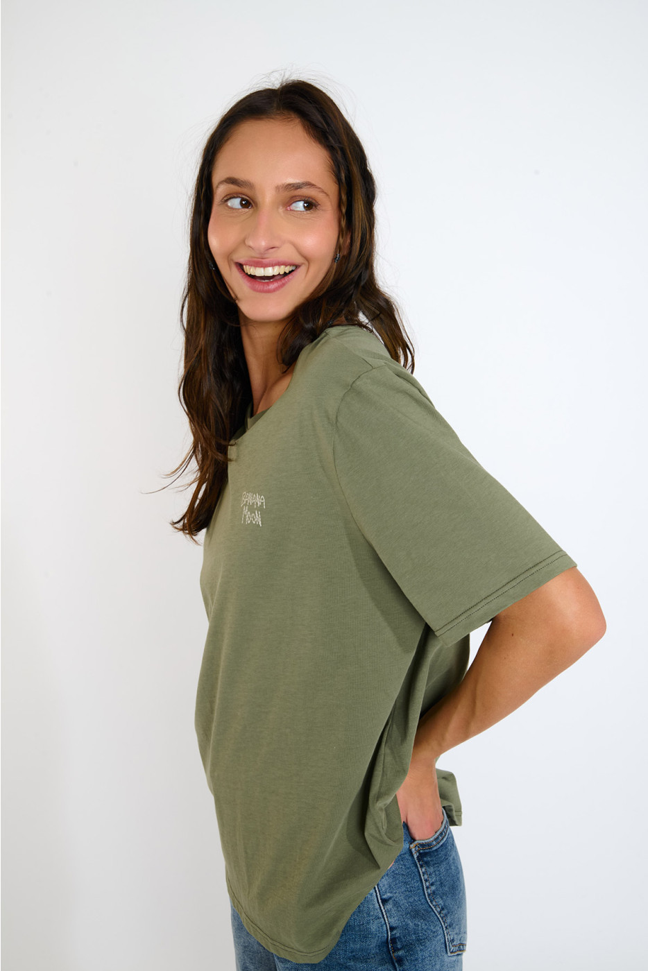 CRISP URBANA Khaki Short Sleeve T-shirt - 5