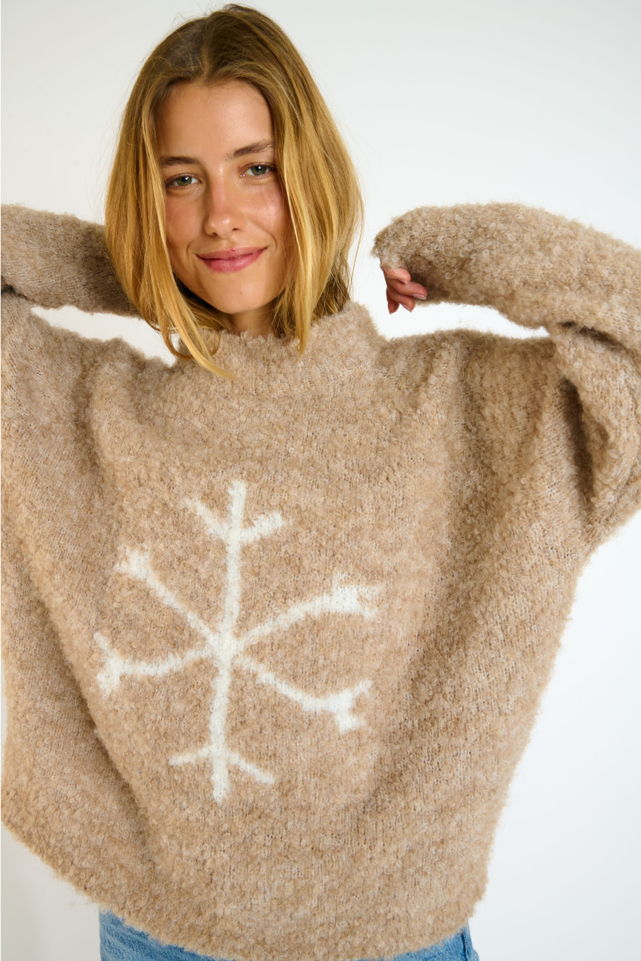 DAMON CRYSTALBAY Wol trui camel - 4