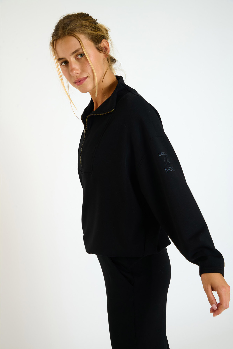 FAY BAYCHILL Black Half-Zip Sweatshirt - 5