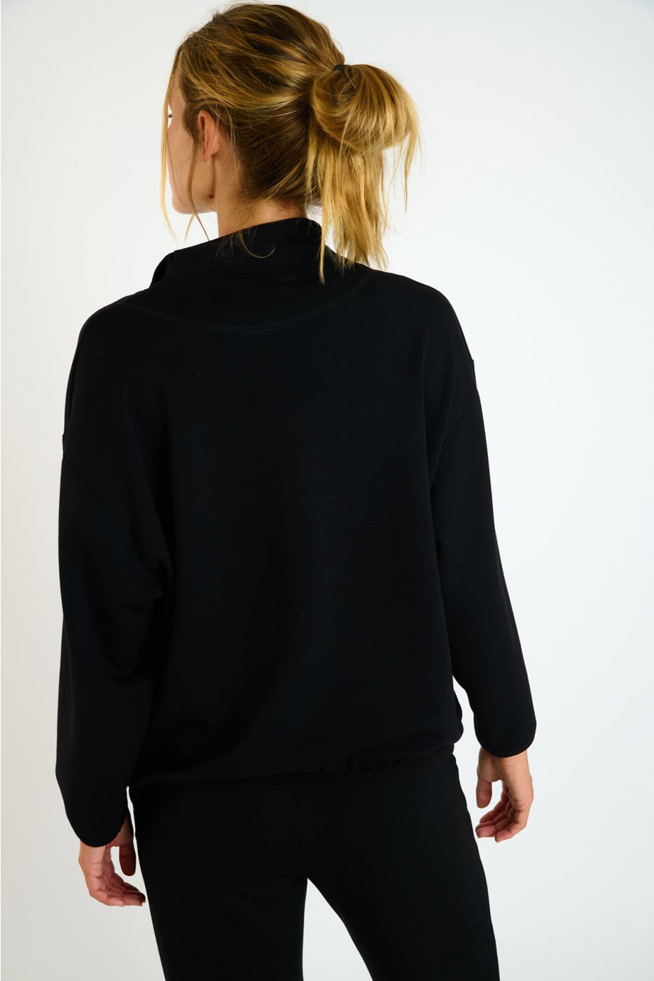 FAY BAYCHILL Black Half-Zip Sweatshirt - 2