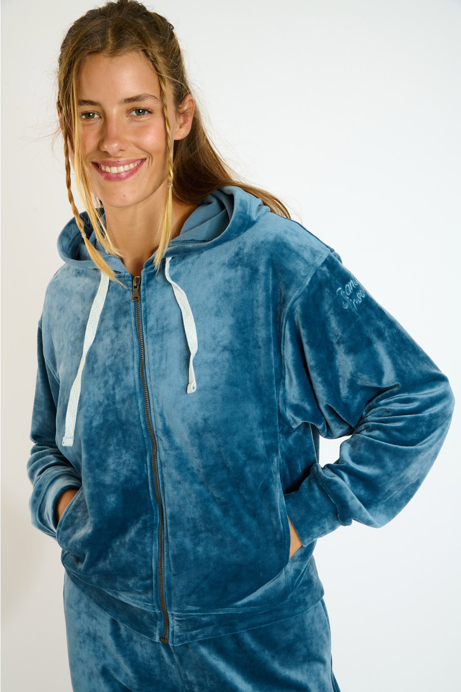 Giacca in velluto blu IVY SEACHIC - 2