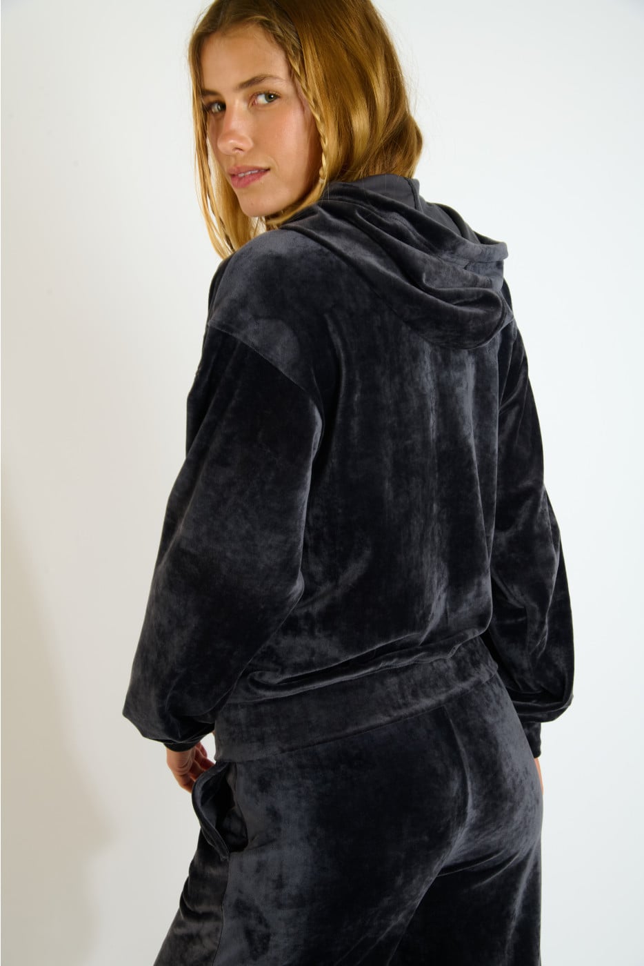 IVY SEACHIC Fluwelen jack grijs - 2