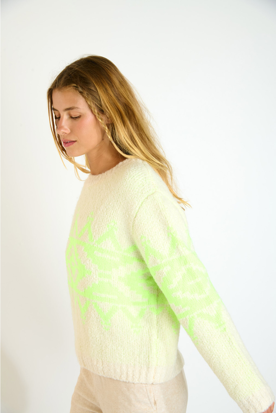MINDY WINDCHILL wol trui ecru - 5