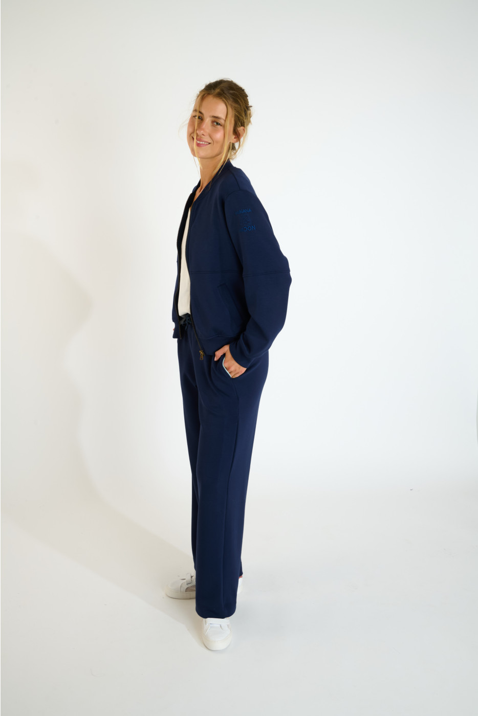 Pantaloni jogger dritti blu navy PLANK WELLJOY - 4