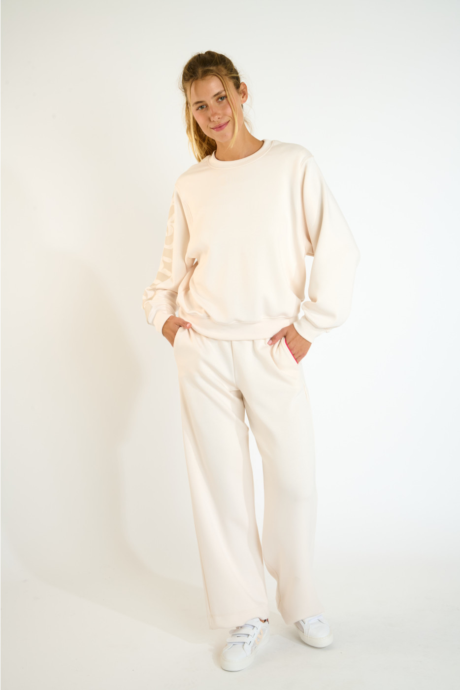 PLANK WELLJOY Rechte joggingsbroek crème - 3