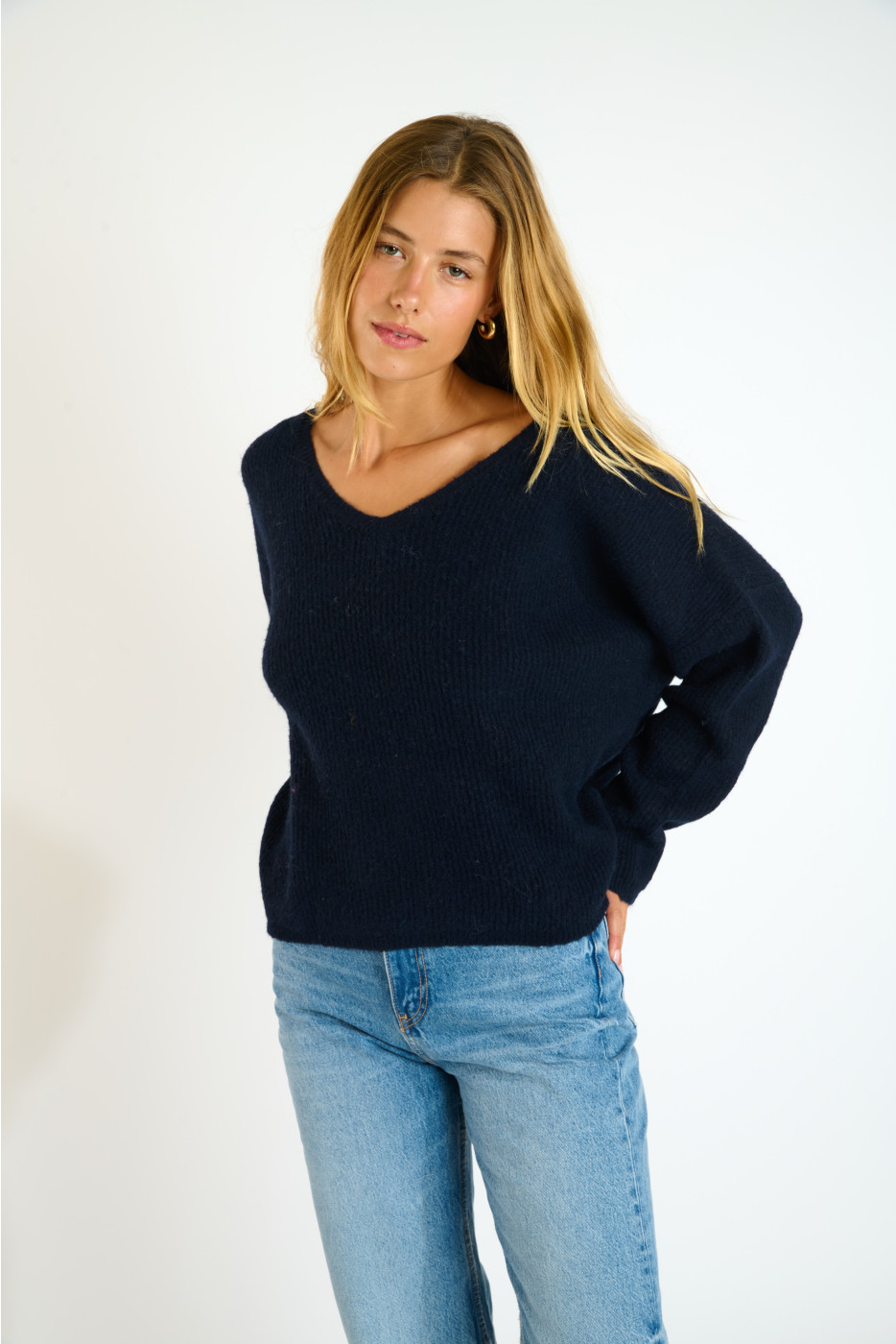 SHIFT DURANGO Marineblauwe Oversized Trui - 4