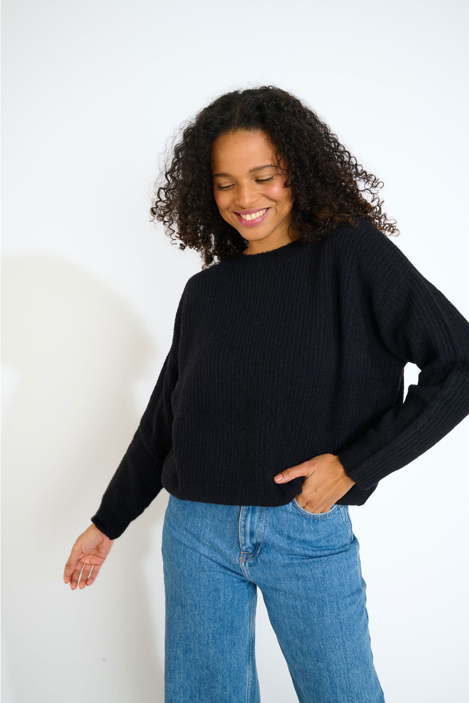 Maglione oversize nero STACY ITHACA - 3