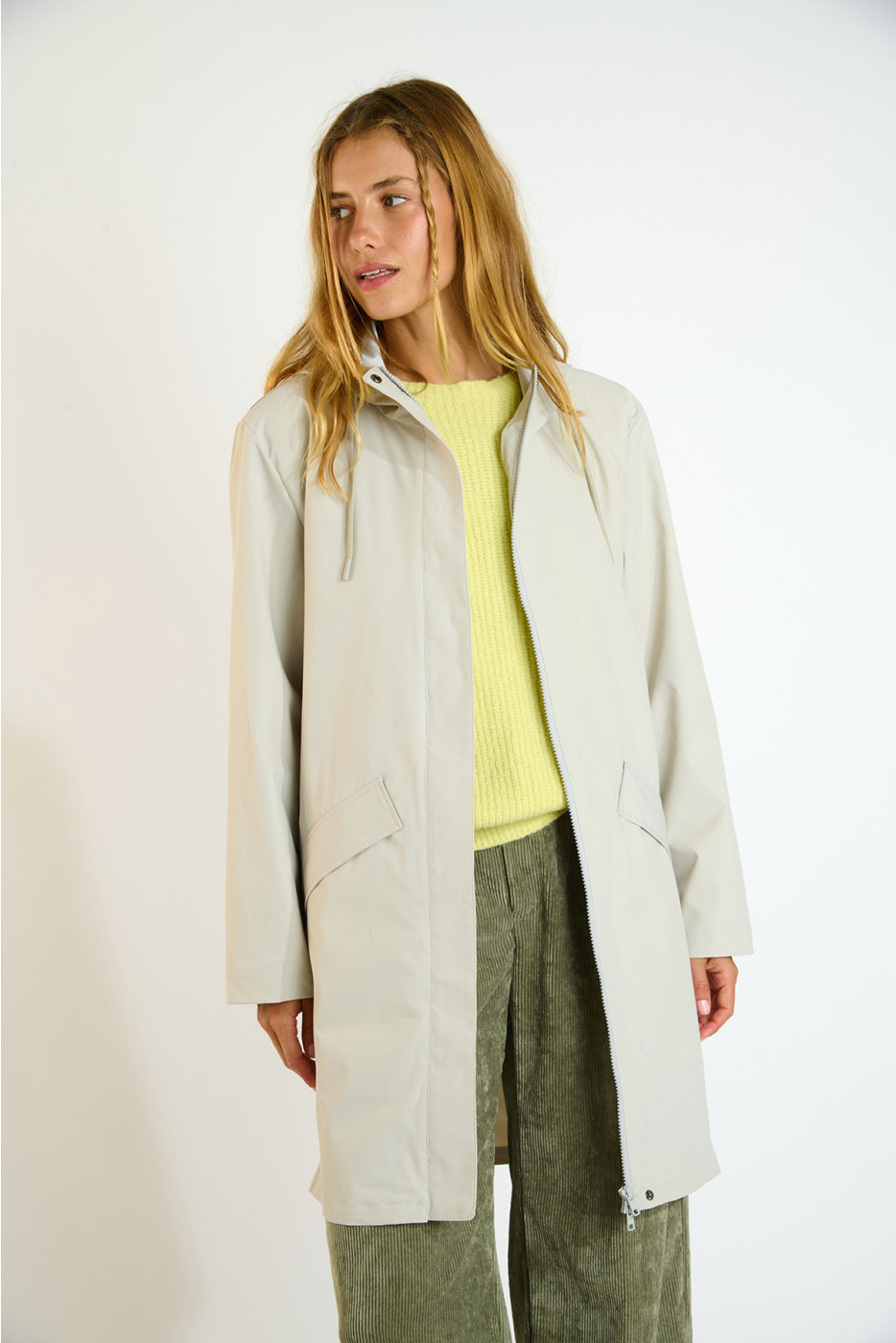 STORMY THUNDER Beige Waterdichte Jas - 2
