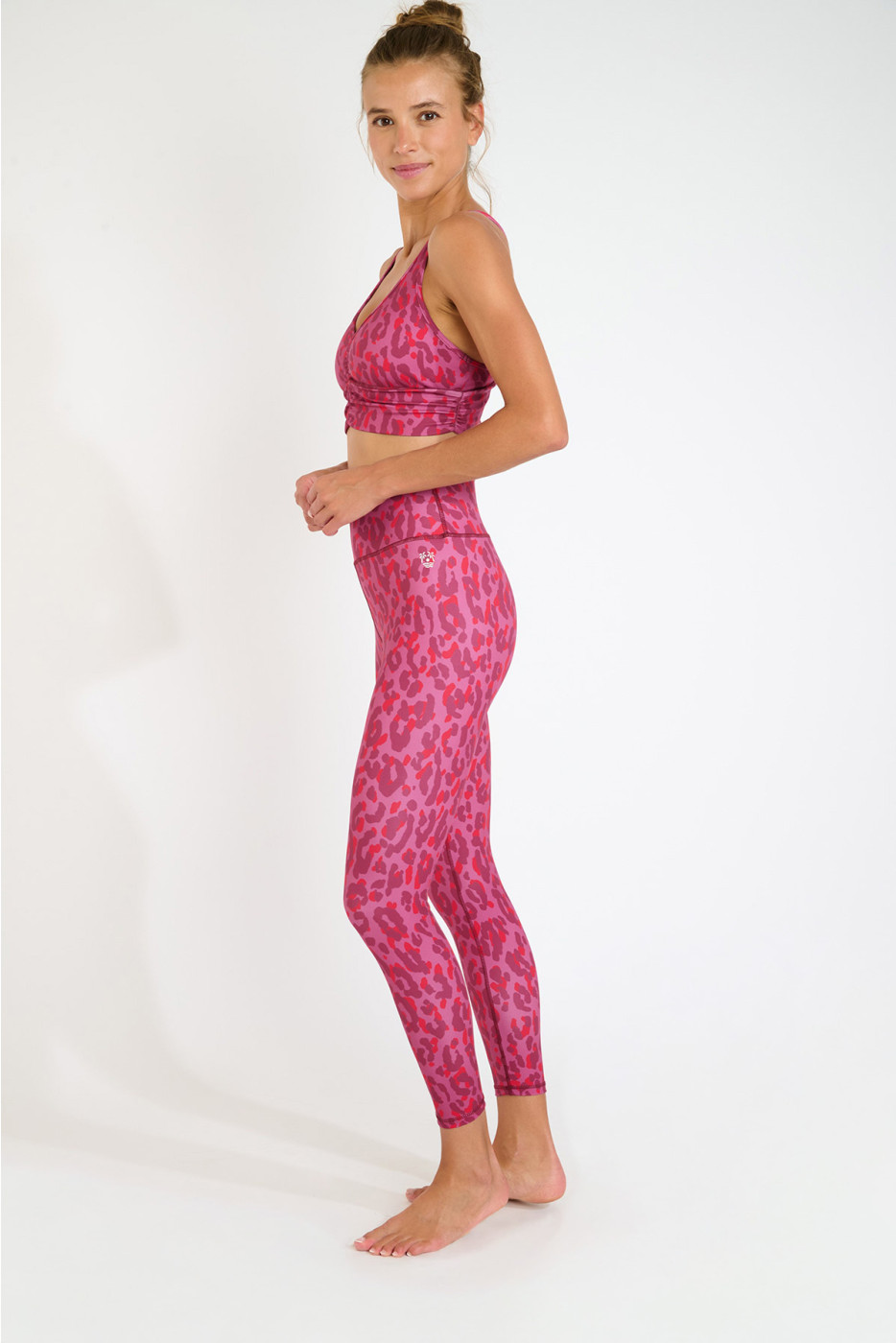 AETO WELLTONIC roze sportlegging met luipaardprint - 3