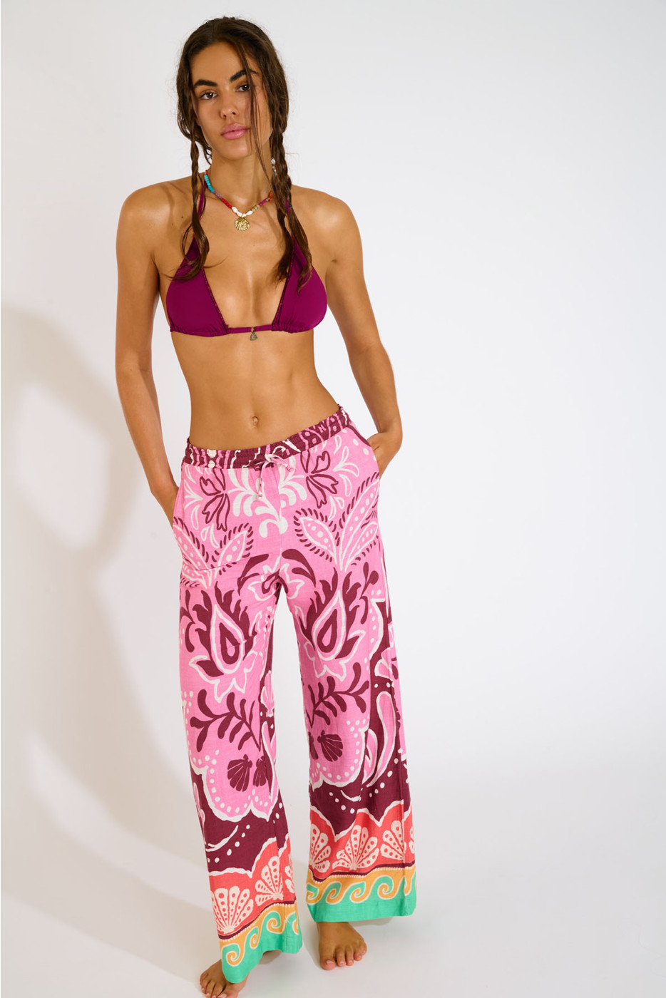 Pantaloni ampi con stampa colorata ALCANIZ CLEARIVER - 5