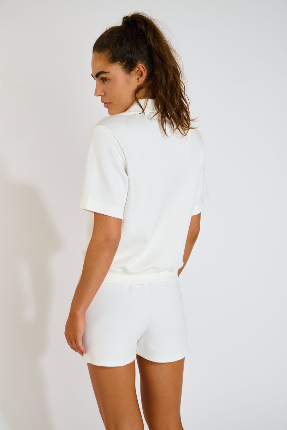 DARIUS BAYJOY dames korte mouw witte polo - 2