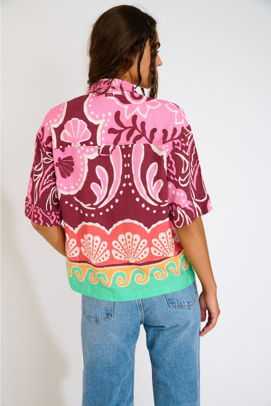 Camicia corta con stampa colorata HATTIE CLEARIVER - 3