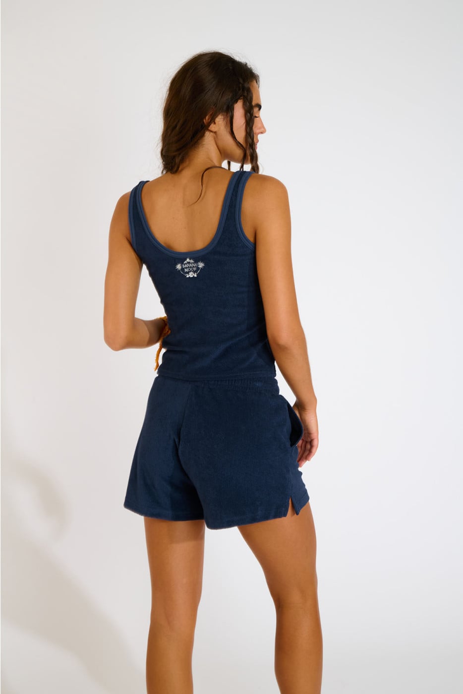 JUSCOS SEASPONGE navy terry tank top - 2
