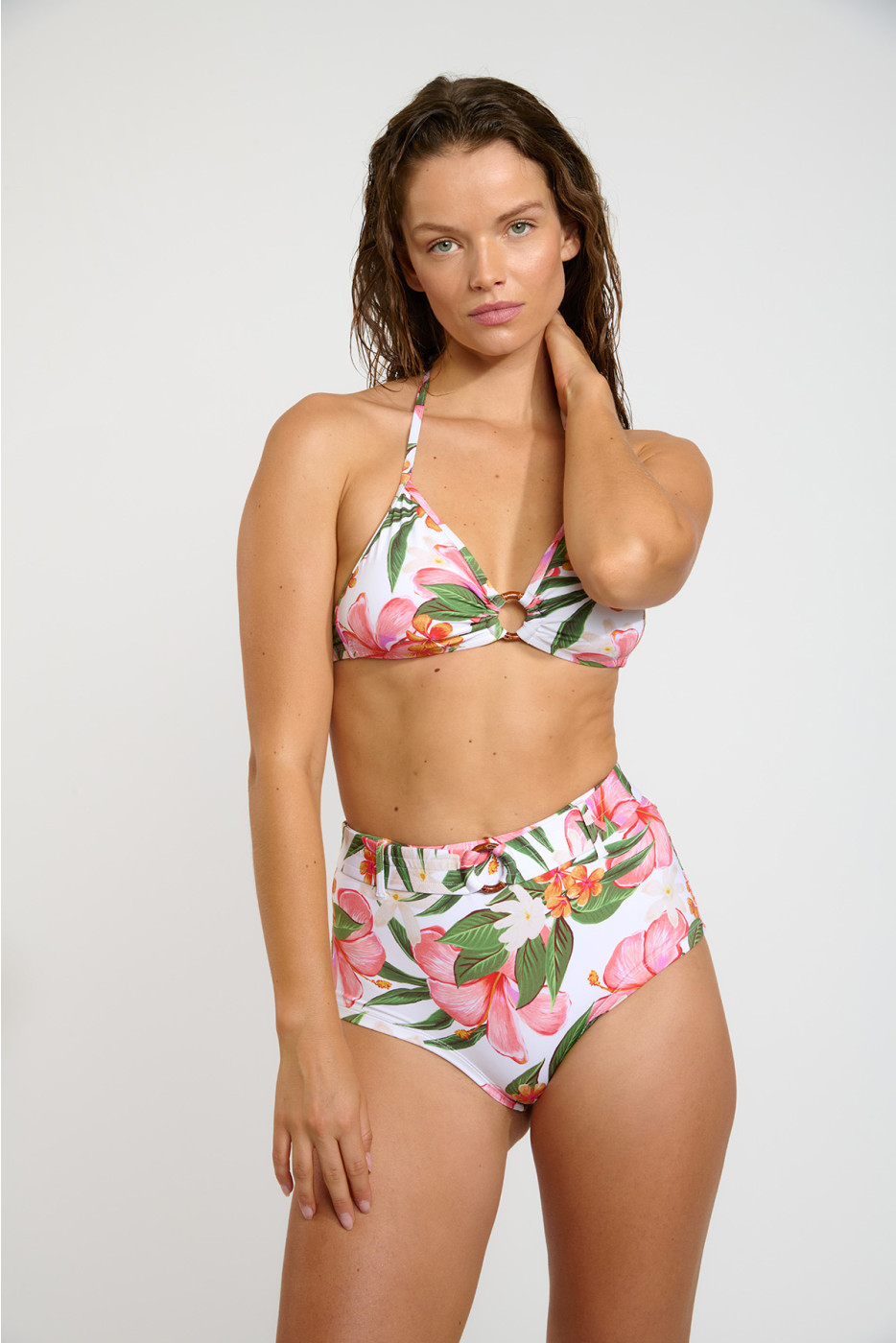Costume da bagno due pezzi con stampa tropicale KINEW & FIMA TAHITI - 6