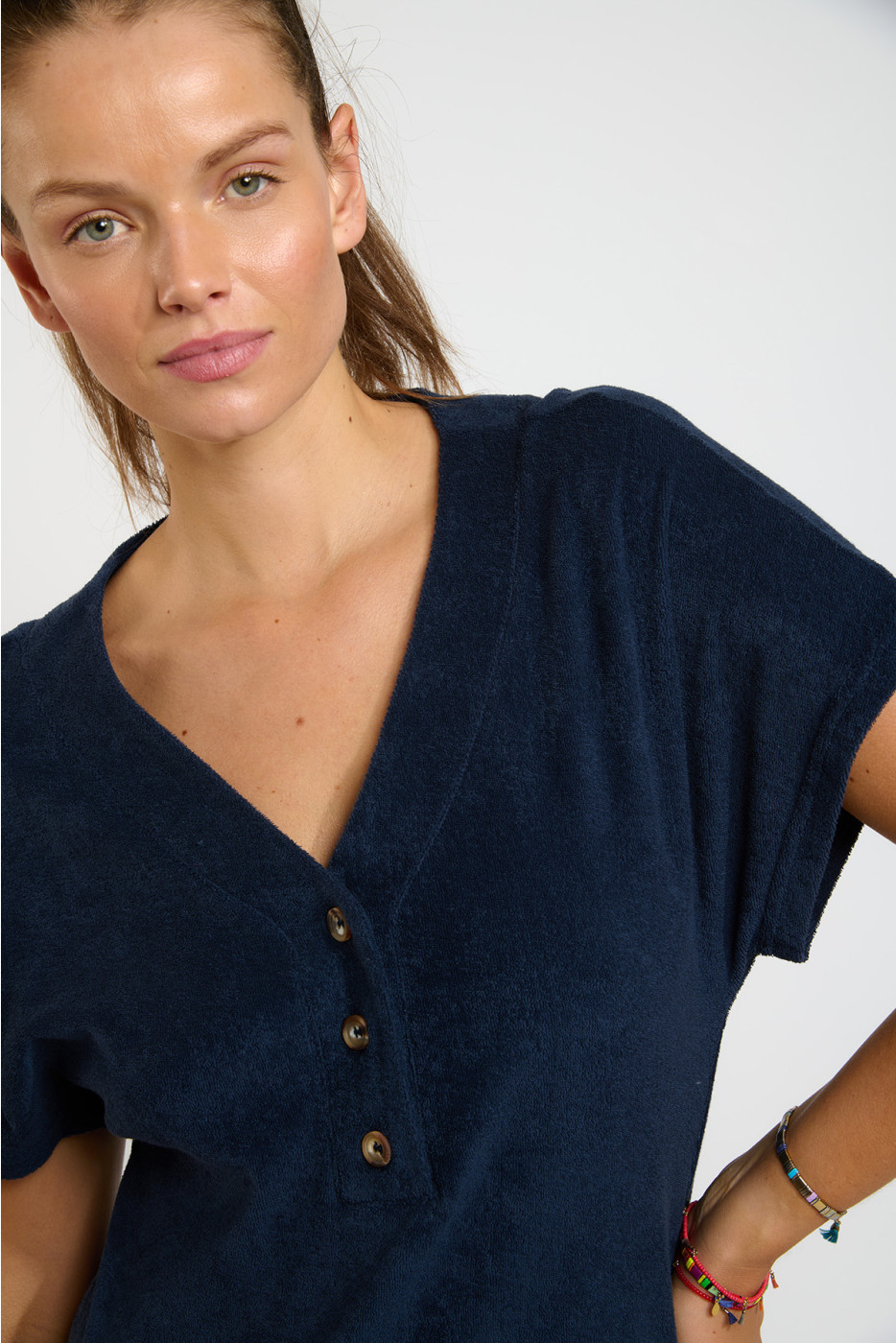 Abito in spugna blu navy LILA SEASPONGE - 4