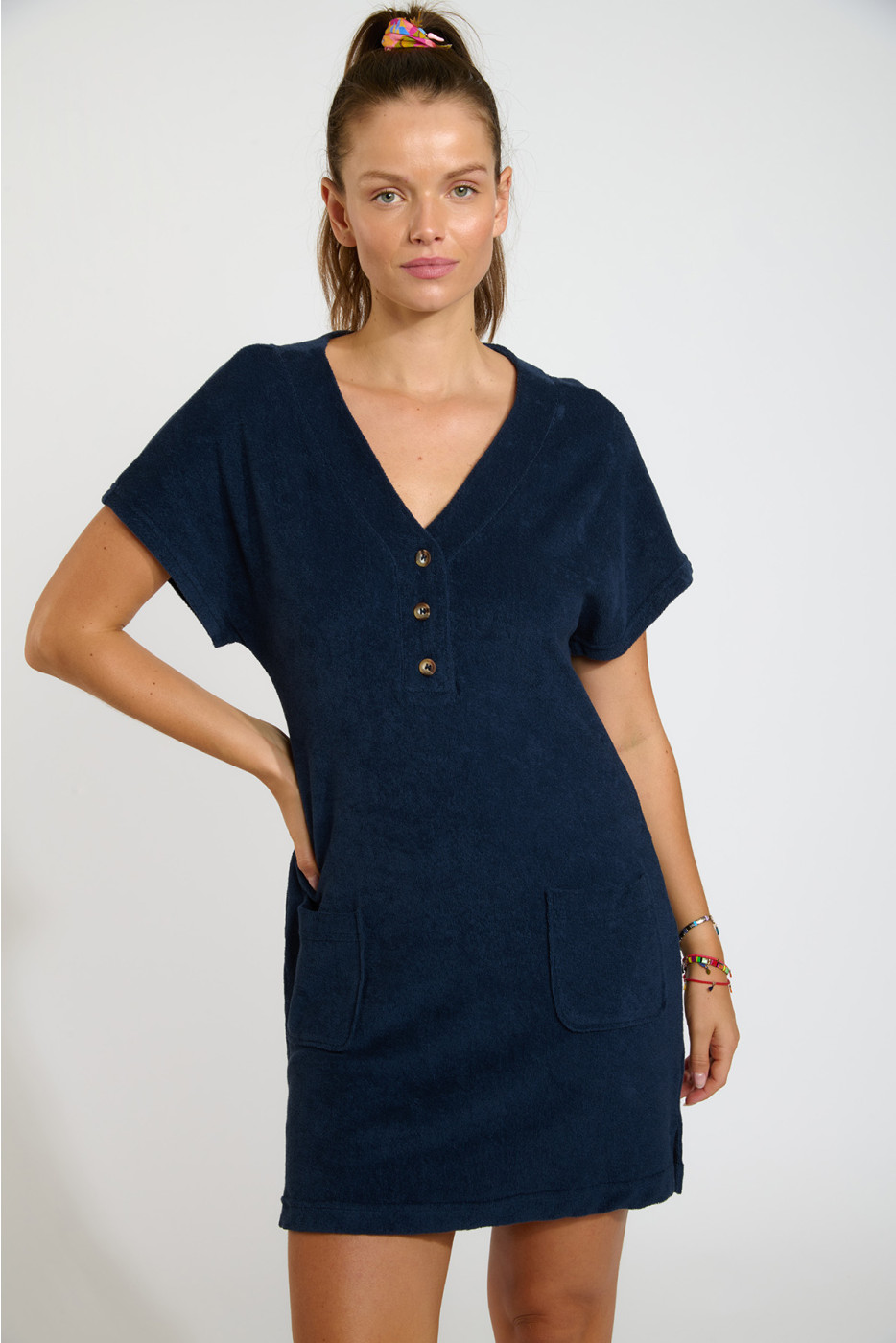 Abito in spugna blu navy LILA SEASPONGE - 5