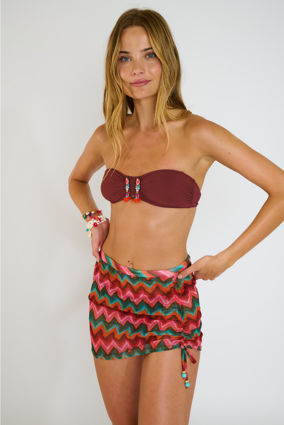MALANI NALIKATUL tulle pareo skirt