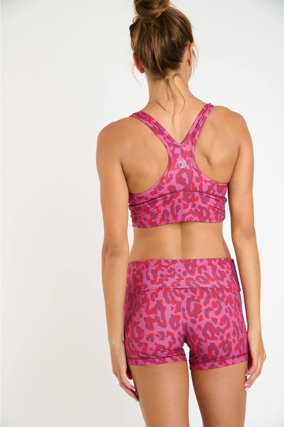 MINDS WELLTONIC roze sportshort met luipaardprint - 2