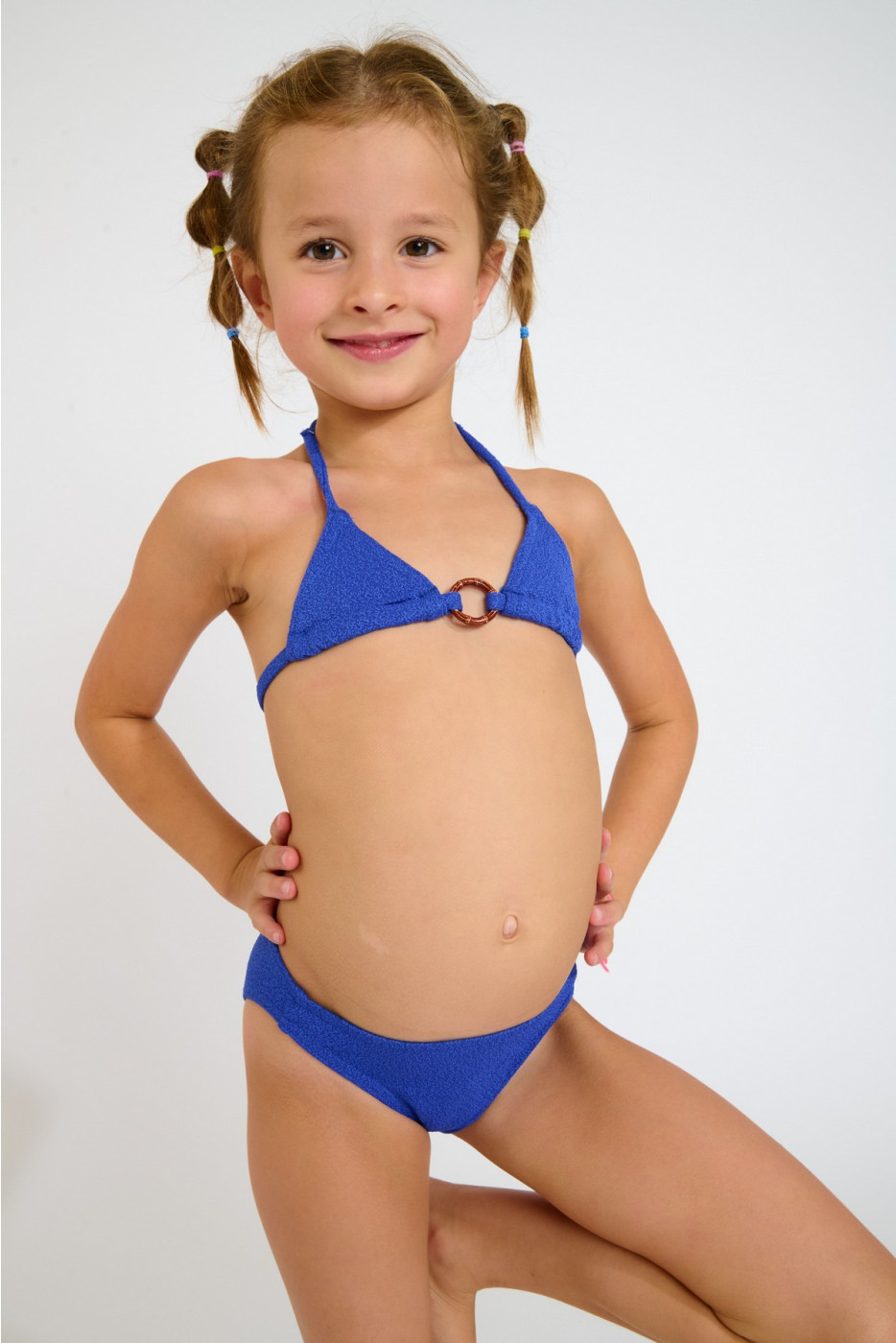 Bikini triangular azul para niña M ACACIA SANTAYA