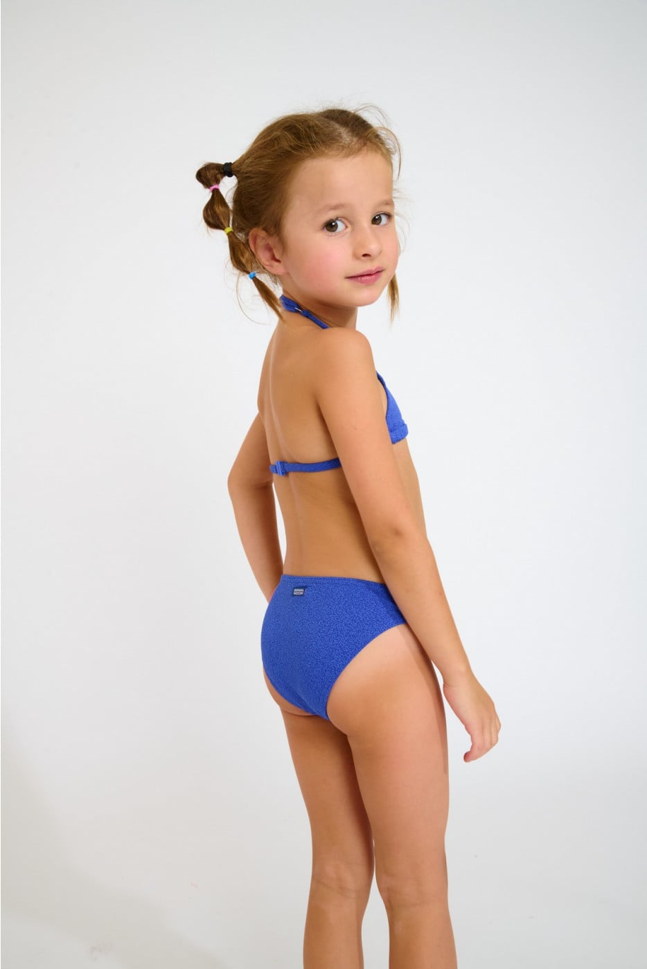 Bikini triangular azul para niña M ACACIA SANTAYA