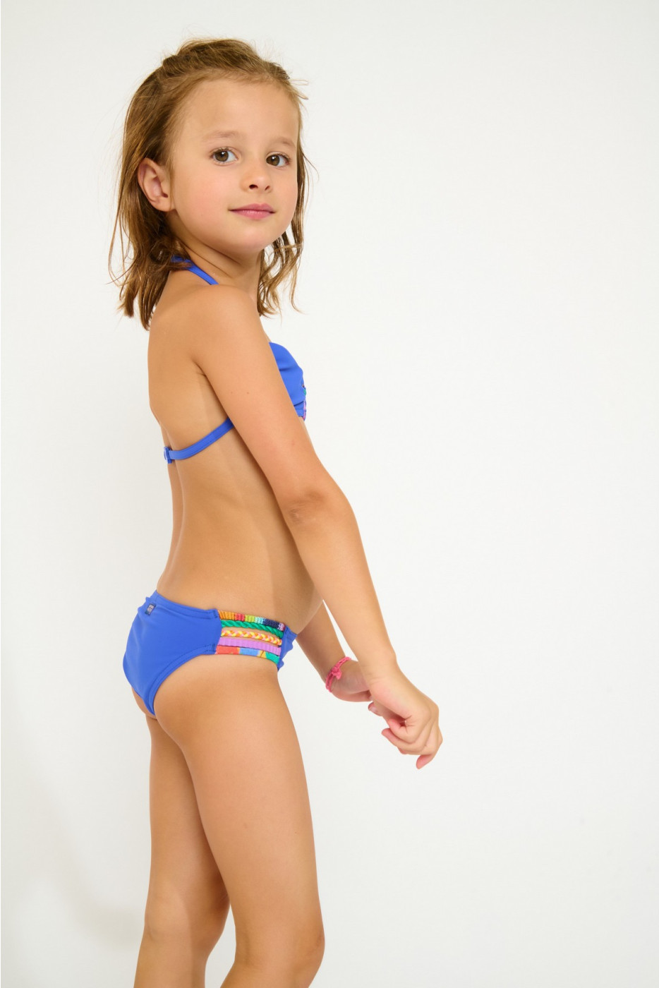 Bikini bandeau azul para niña M ARLO SPRING