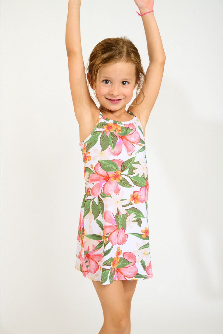 M LALA TAHITI tropical print for girls