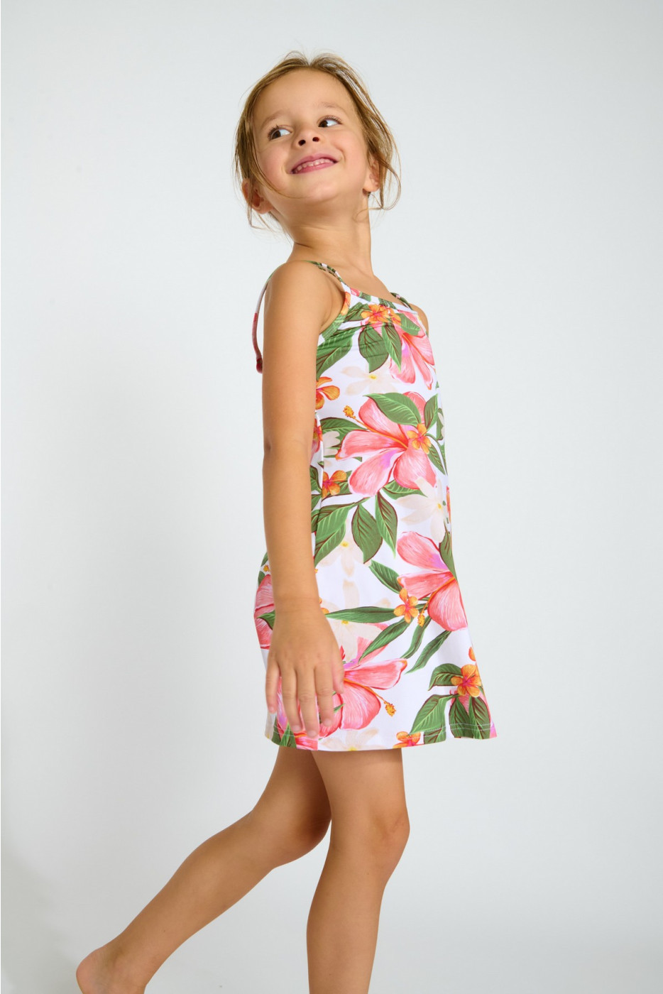 M LALA TAHITI tropical print for girls