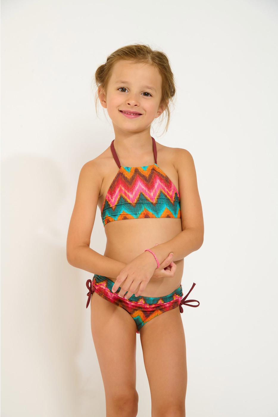 M LEGOS NALIKA zigzagprint bikini voor meisjes - 3