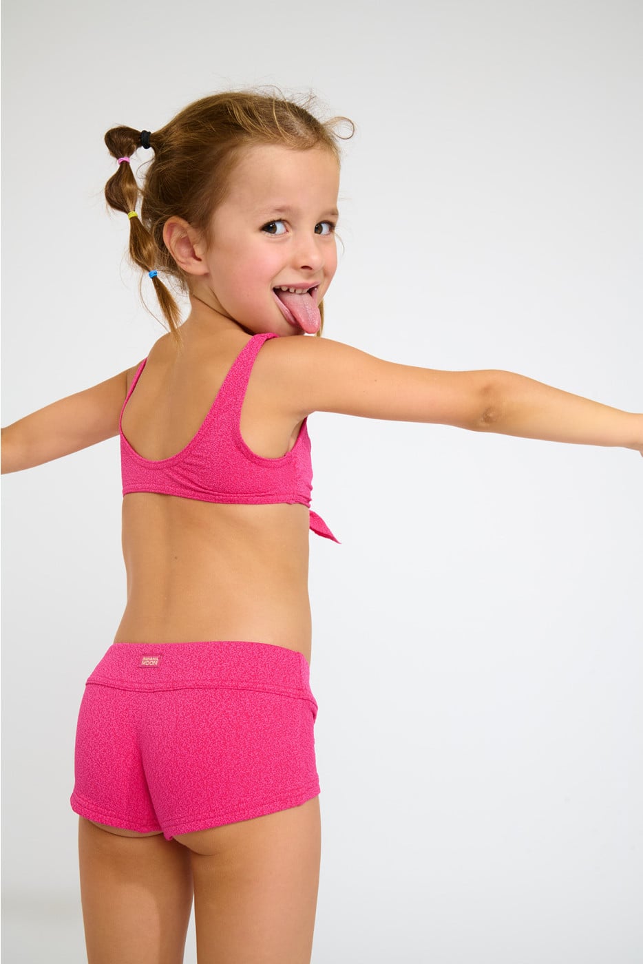 Maillot de bain 2 pièces brassière framboise pour fille M PIKATI SANTAYA