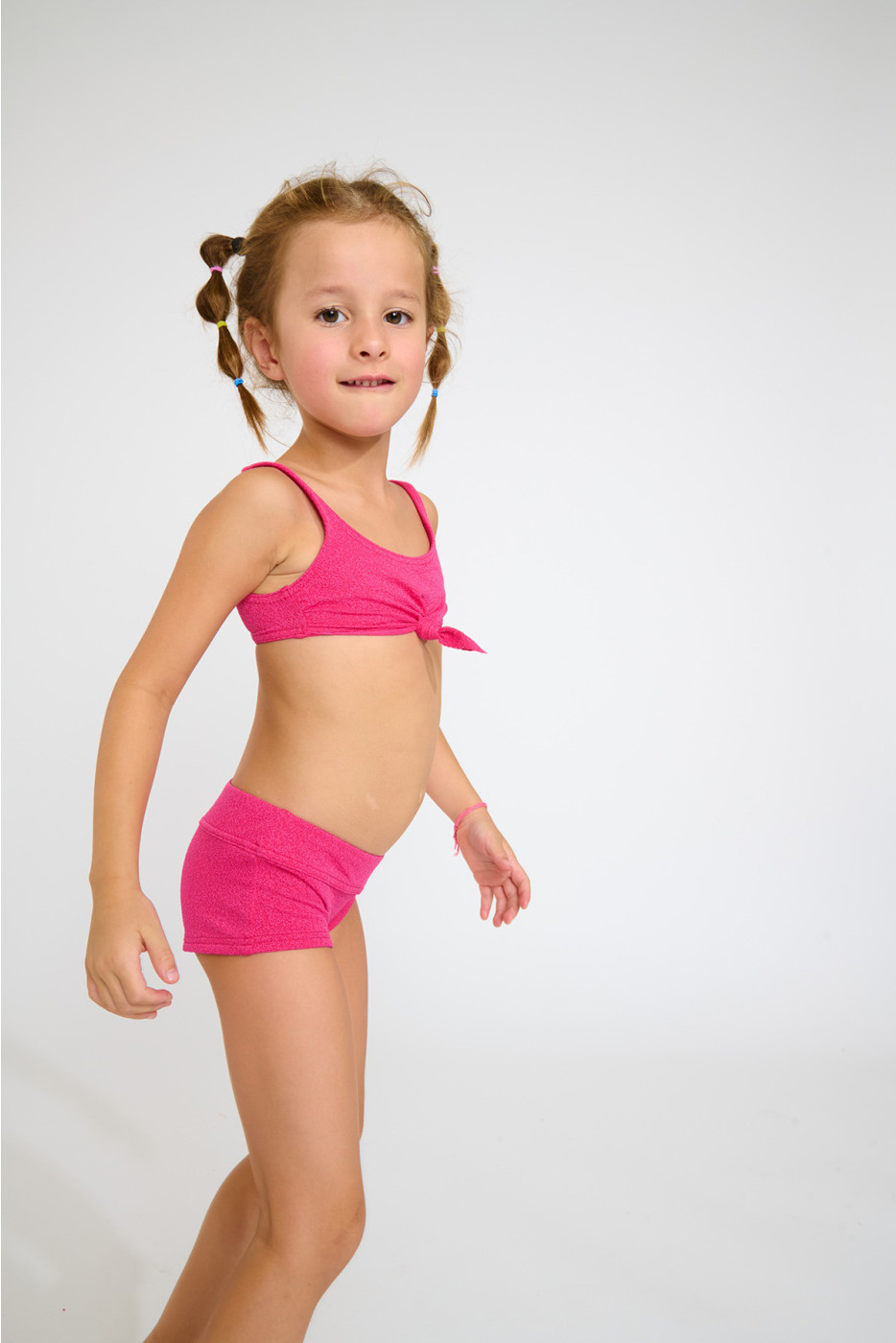 Maillot de bain 2 pièces brassière framboise pour fille M PIKATI SANTAYA