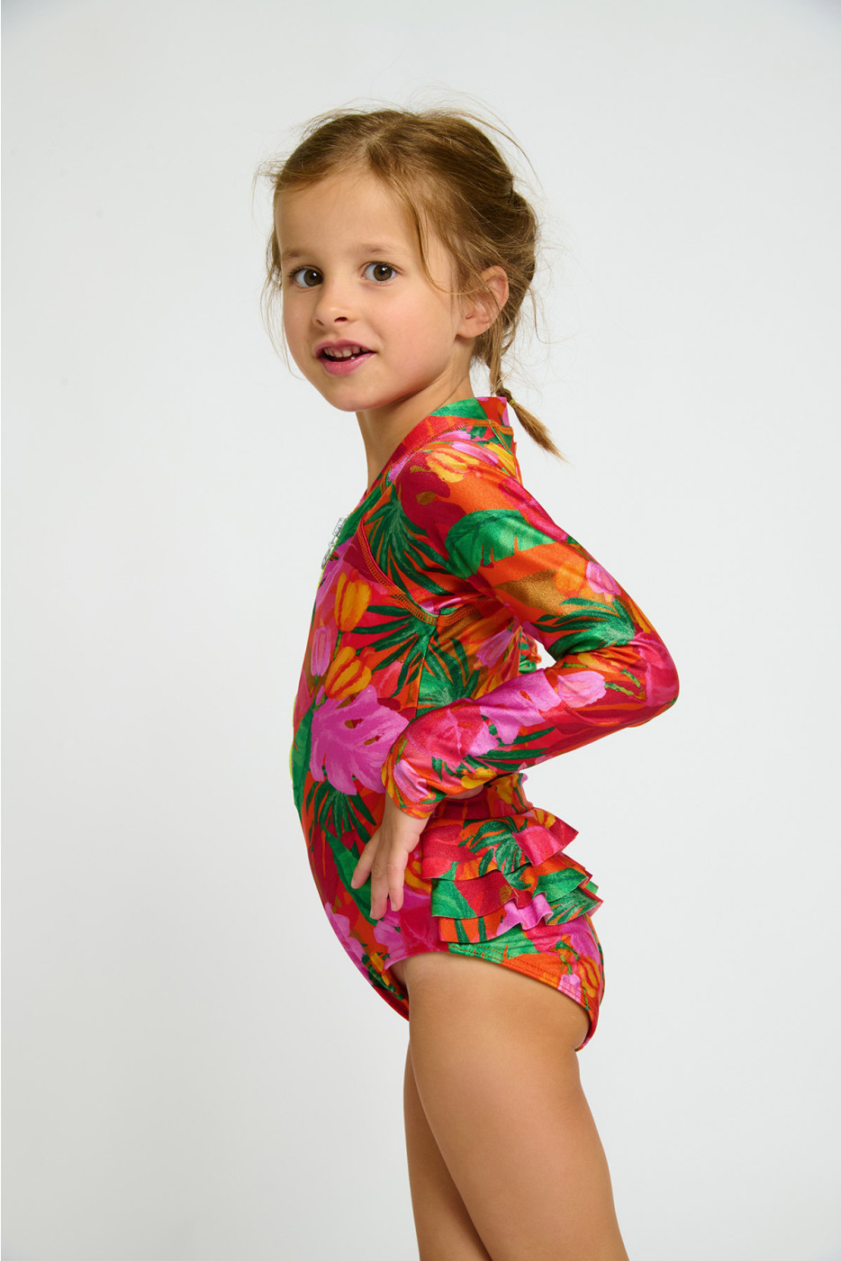 Bañador anti-UV colorido para niña M SPLASHY ALAMEA - 5