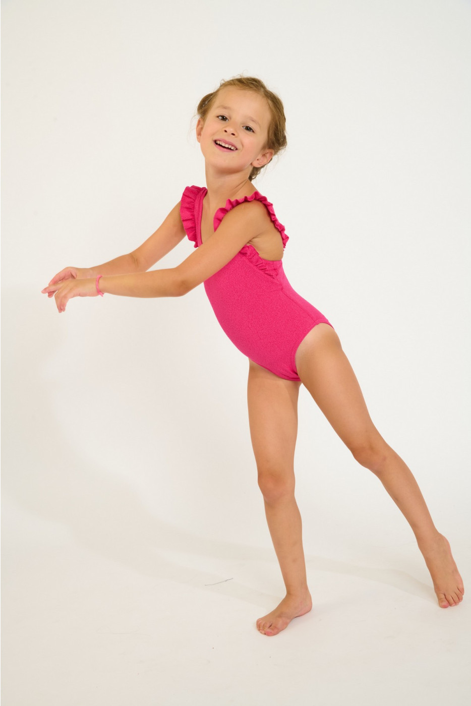 M TUNES SANTAYA raspberry one-piece swimsuit for girls