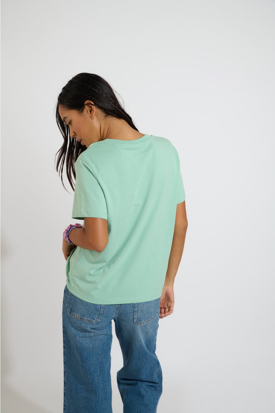 T-shirt oversize azzurro con stampa PARAJA BAYLIFE - 2