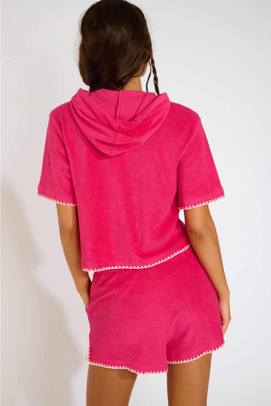 SEAN PALMSPONGE roze terry hoodie - 2