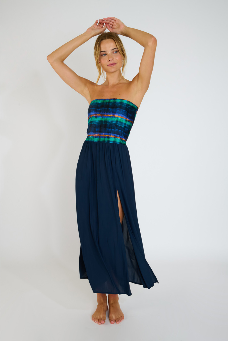 Abito bustier blu ZYRAH LUNARA - 3