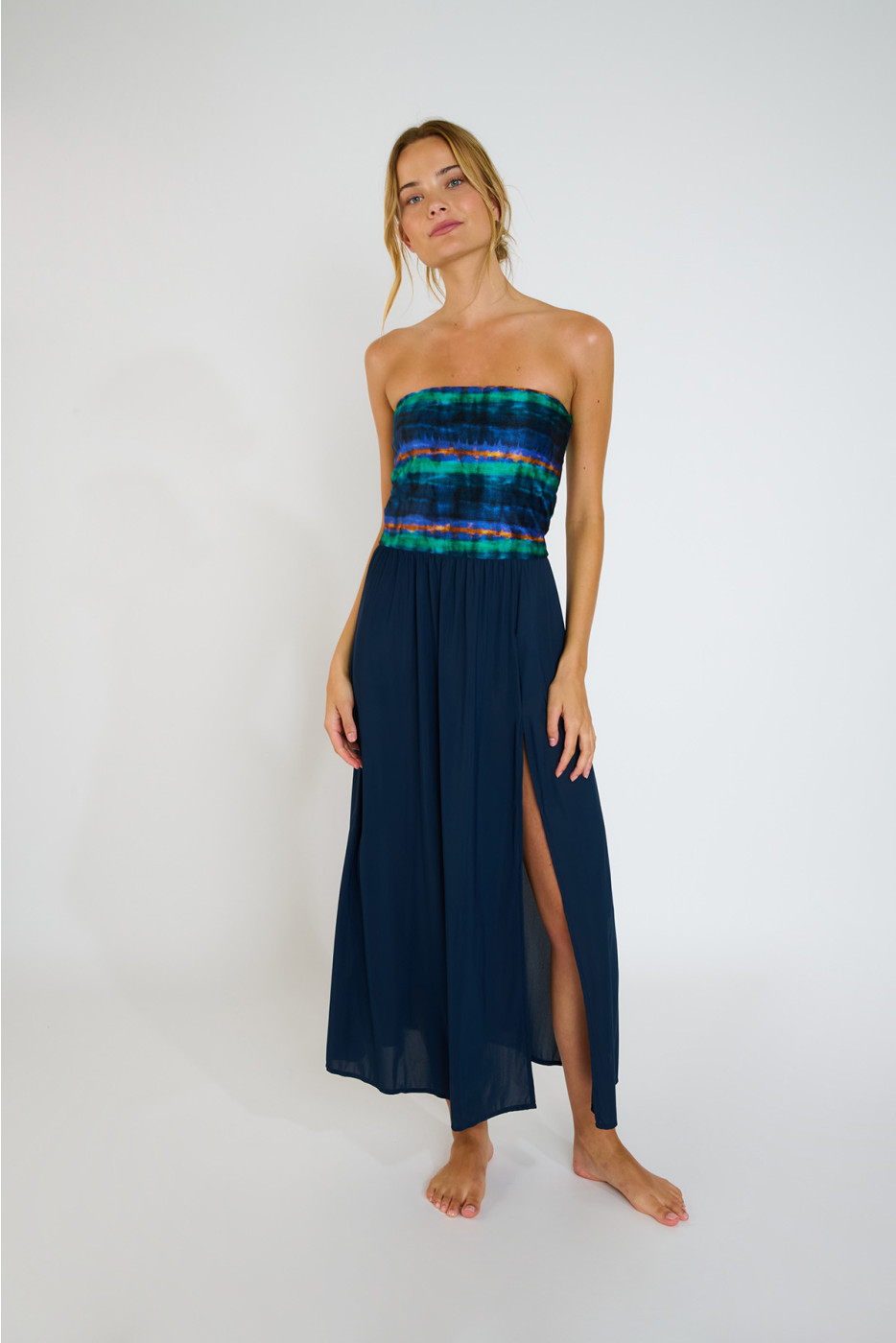 Abito bustier blu ZYRAH LUNARA - 4
