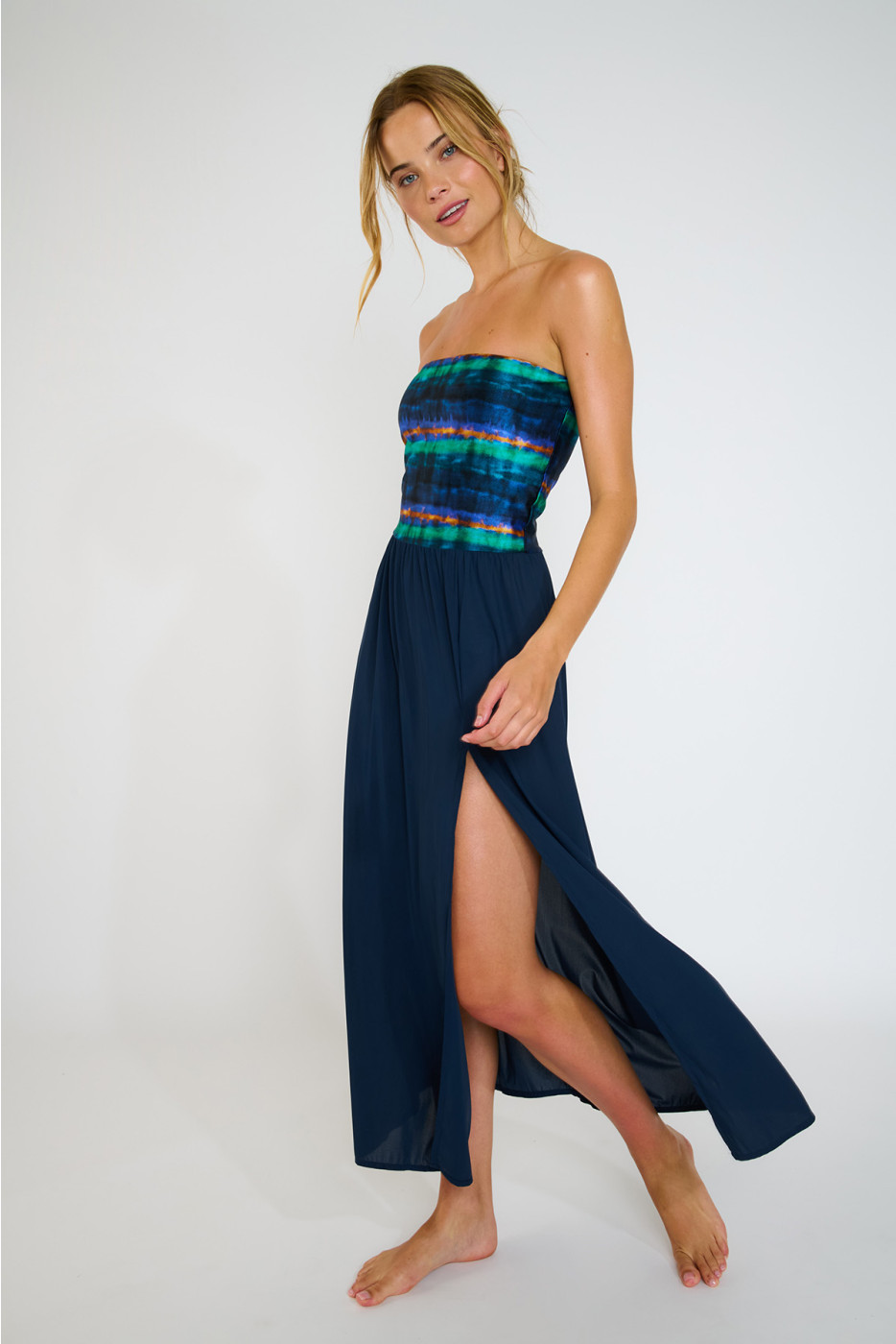 Abito bustier blu ZYRAH LUNARA - 5