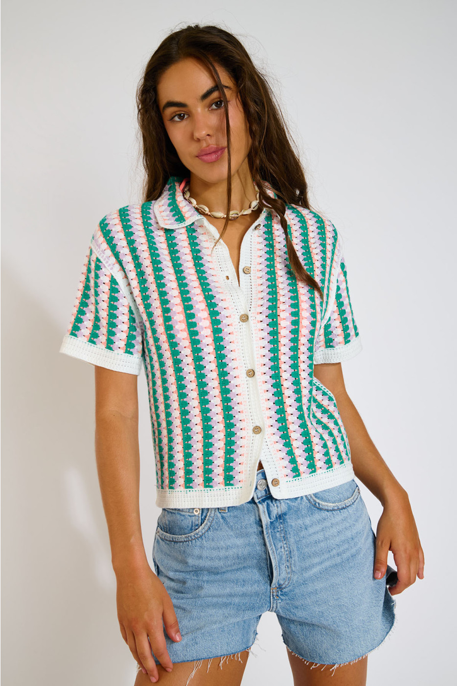 AVILA BLOOMDAY kleurrijk gehaakte blouse - 3
