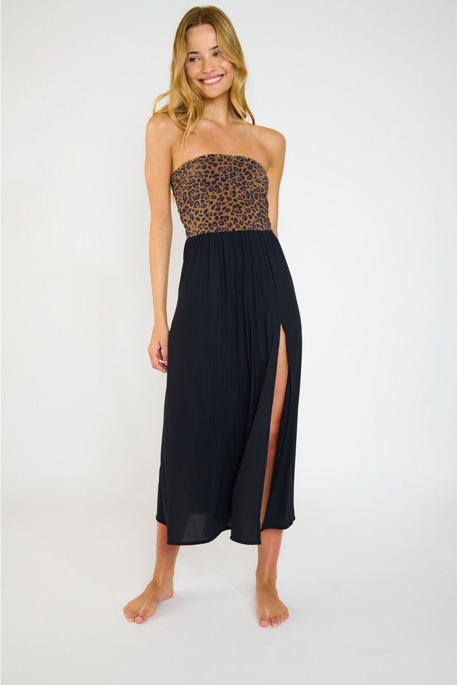 Abito senza spalline con stampa leopardata ZYRAH SERENELY - 2
