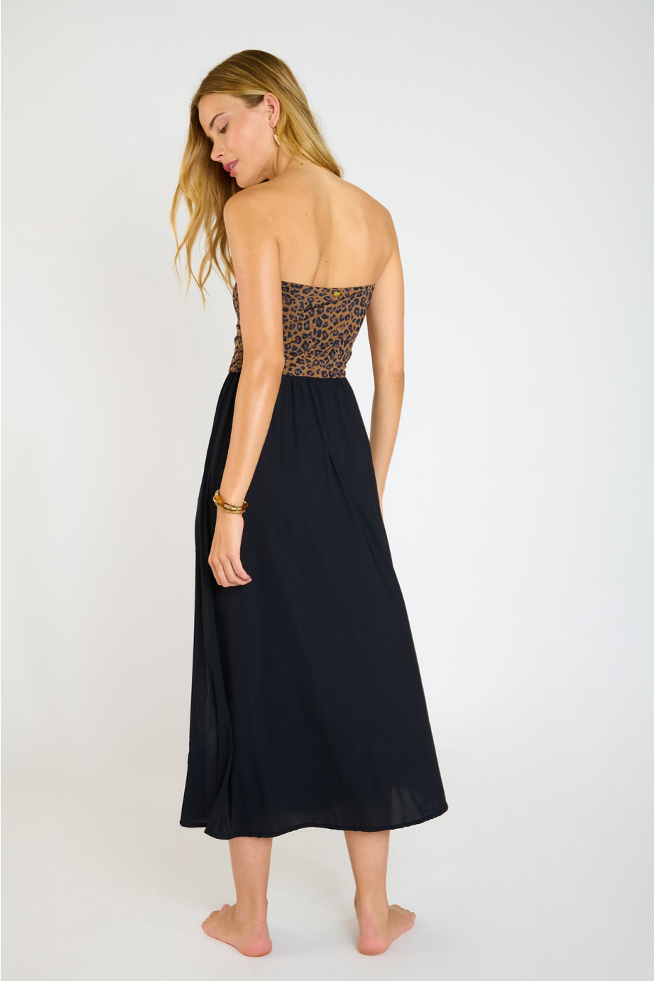 Abito senza spalline con stampa leopardata ZYRAH SERENELY - 3