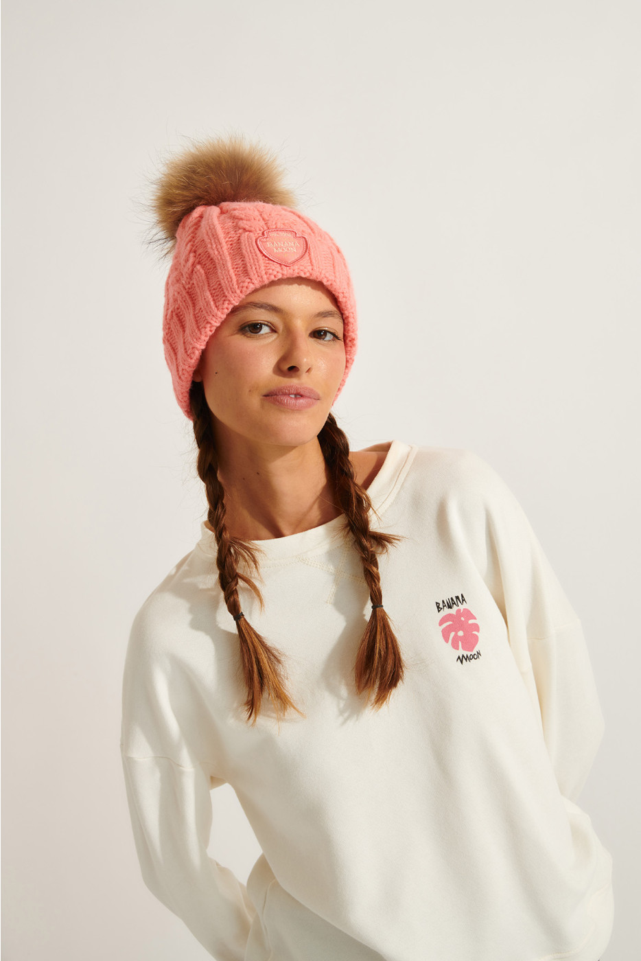 DOTTO LEMONWOOD pink beanie - 2