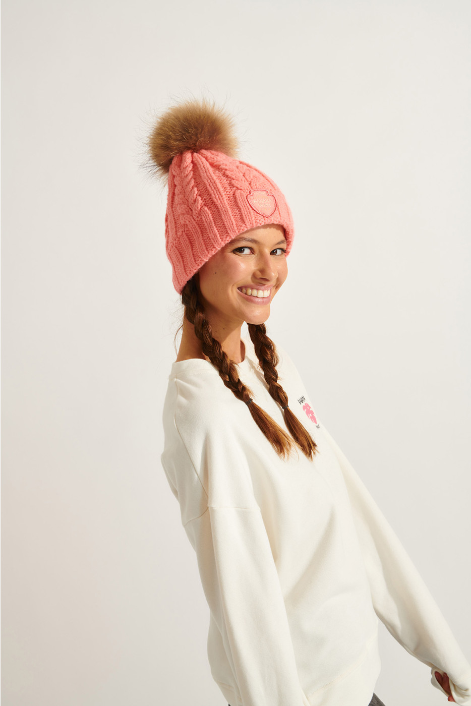 DOTTO LEMONWOOD pink beanie - 3