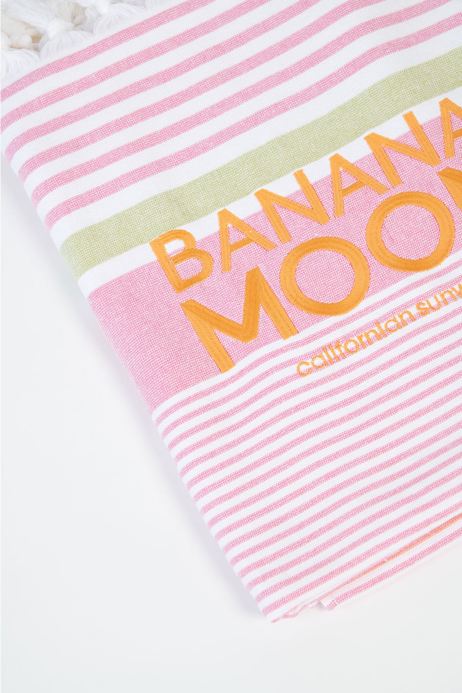 MANI MARBELLA orange striped beach towel