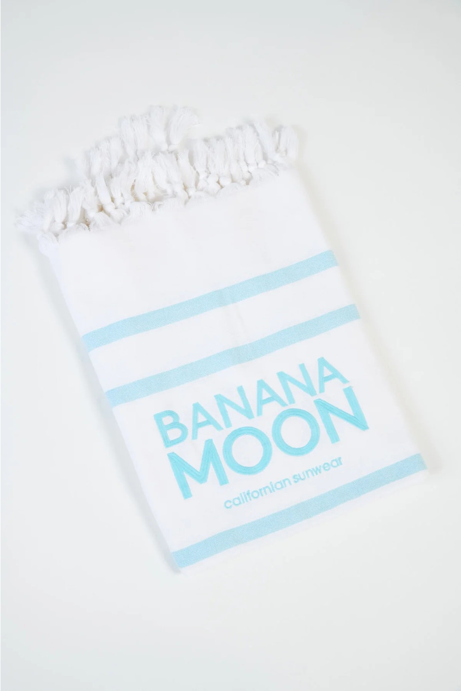 SOULY MARBELLA Turquoise gestreept strandfouta - 1