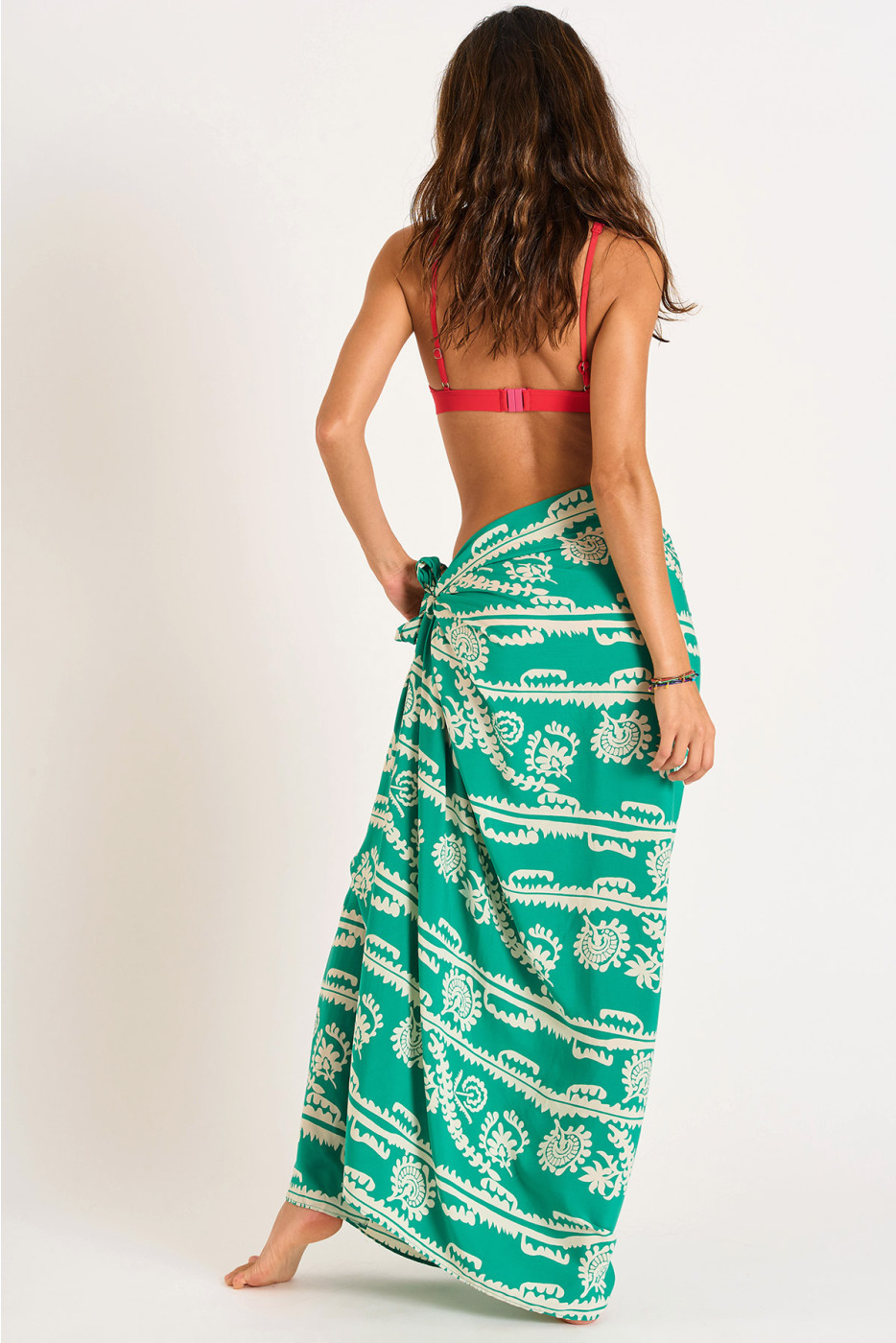 PACO SARONG green tie-around sarong