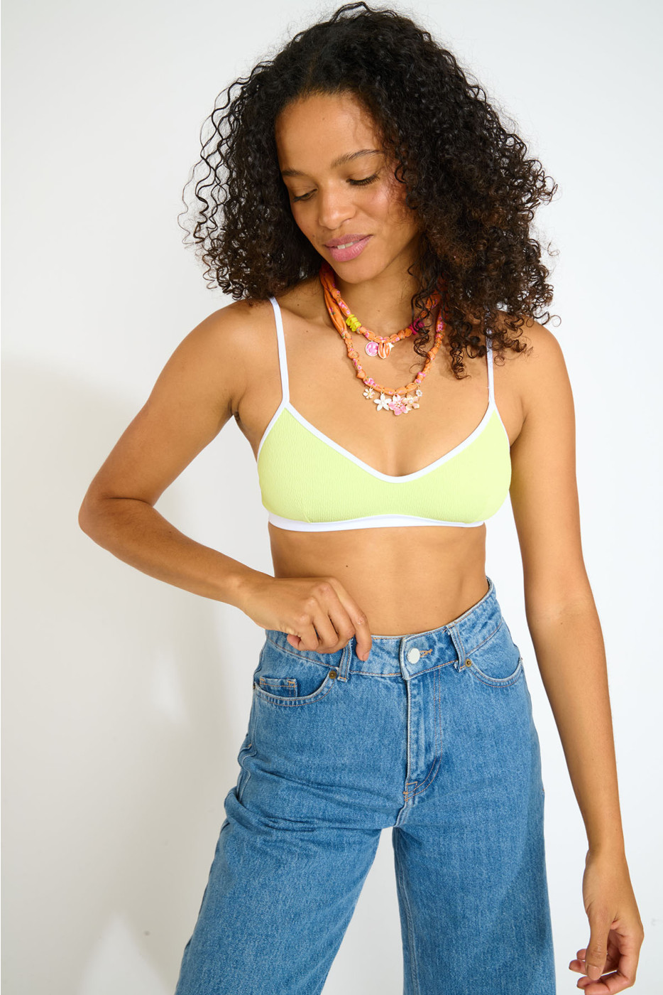 Ketting met hangers oranje BIGRUB CHOCKER - 4